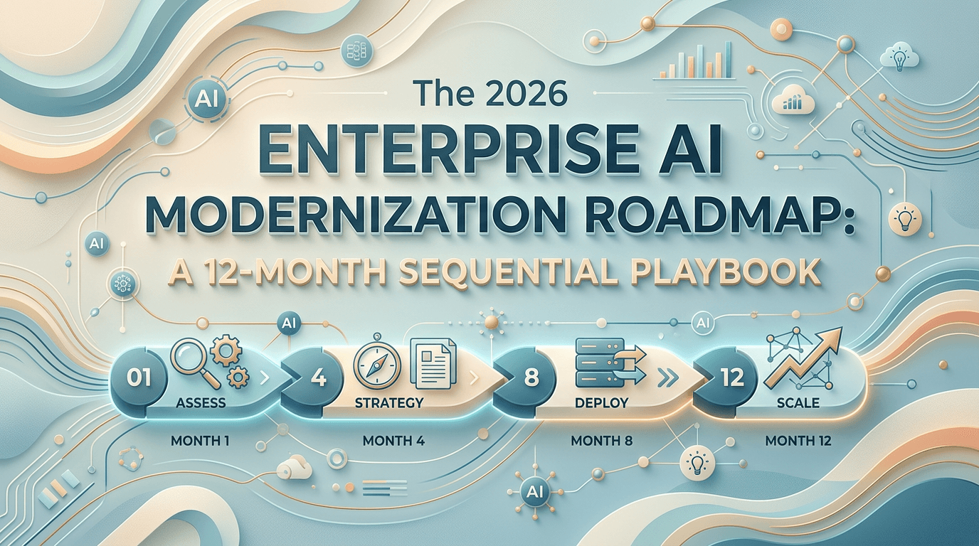 Enterprise AI Modernization Roadmap: A 12-Month Sequential Playbook